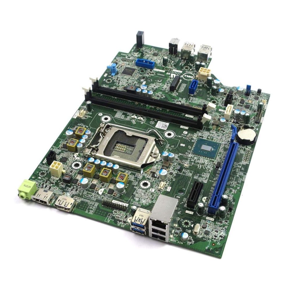 Dell OptiPlex 3050 SFF motherboard with processor socket, RAM slots, and connectivity ports