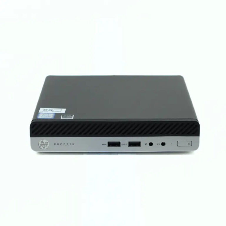 Front image of hp prodesk hp 400 g4 tiny cpu