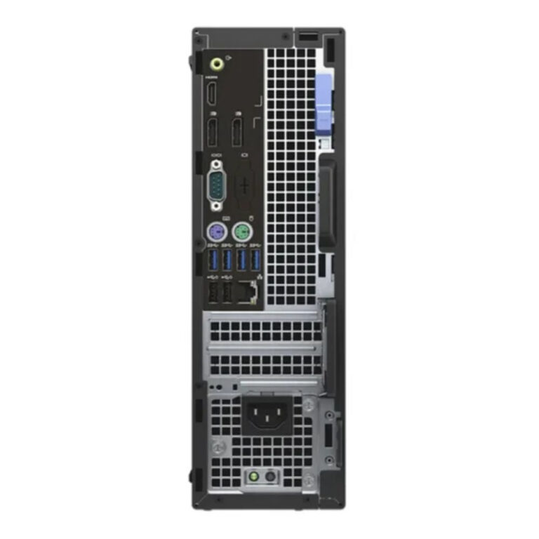 Refurbished Dell OptiPlex 7050 SFF Desktop Intel Core i5-6500 Back Image